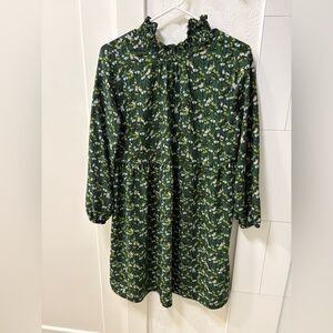 LOFT Outlet Green Floral Dress